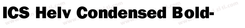 ICS Helv Condensed Bold字体转换